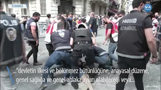 İstanbulda Onur Yürüyüşüne Polis Müdahalesi [upl. by Aicenaj]