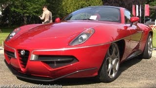 Alfa Romeo 8C Disco Volante Loud Revs and Sound [upl. by Edahc]