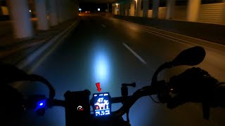 11 MILE NIGHT RIDE ON THE WOLF KING GT PRO 72V HYPER 🛴 5TH GEAR 🚀 [upl. by Nennerb584]