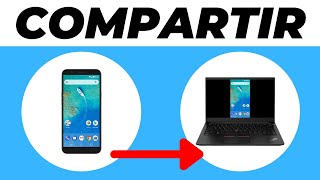 Cómo COMPARTIR PANTALLA de CELULAR a LAPTOP o PC 2024 [upl. by Hrutkay]