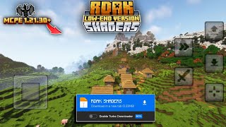 Best shader for MCPE 121  LowEnd Version Of RDAK SHADERS  No Lag 100 Working In MCPE 121 [upl. by Eldon]