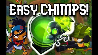 Ravine CHIMPS Black Border Made EASY No Sky Shredder Needed Update 392 Bloons TD6 [upl. by Jaddan]