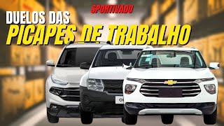 Fiat Toro Endurance x Renault Oroch Pro x Chevrolet Montana quotLSquot  O duelo das versões de entrada [upl. by Liesa]