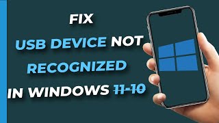 How To Fix Unknown USB Device Device Descriptor Request Failed Windows 1087 [upl. by Corabel]