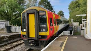 Trains at Mottisfont and Dunbridge  10 October 2021 [upl. by Atalya218]