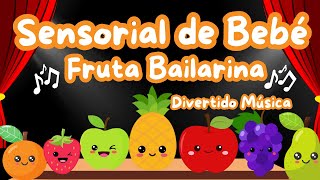 Vídeo de bebé sensorial  fruta bailarina  Baby Sensory of Dancing Fruit in Spanish [upl. by Mistrot698]