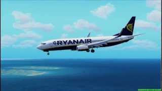 Flight Simulator X  Extreme Graphics  Ryanair HD [upl. by Eiralc]