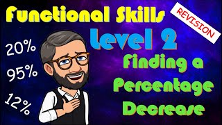 Functional Skills Maths Level 2  Finding a Percentage Decrease [upl. by Ralston]