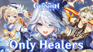 Can You Beat Genshin Impact Using Only Healers [upl. by Zurn275]