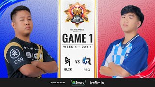 MPL PH S13  W4D1  BLCK vs RSG  GAME 1 [upl. by Htebasil]