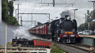 Steam by the Seaside on the Frankston Line  Steamrail  Moorabbin Bayside Shuttles  A2986 amp K153 [upl. by Sehguh]