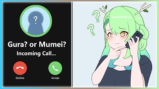 Gura and Mumeis prank call 「Hololive Animation」【Gura  Mumei  Fauna】 [upl. by Ysset]