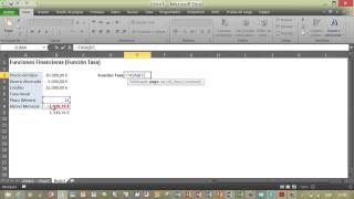 Función Tasa en Excel [upl. by Gautier]