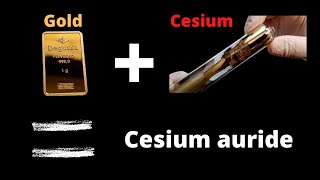 Making Cesium auride never done on YouTube before [upl. by Nylhsa]