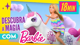 MARATONA AVENTURAS MÁGICAS COM A BARBIE 🌈💖 ✨ Desenho Da Barbie Em Português [upl. by Eehtomit]