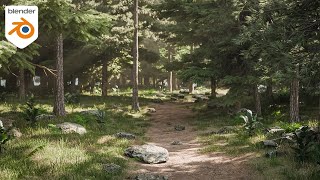 How to Make Evergreen Forests in Blender  Tutorial [upl. by Ferdie]