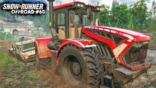 SNOWRUNNER 60 LKW bergen mit dem XXLTRAKTOR K7M  OFFROAD Simulation [upl. by Eenafit638]