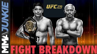 Brandon Moreno vs Deiveson Figueiredo 3 prediction  UFC 270 breakdown [upl. by Anaiq]