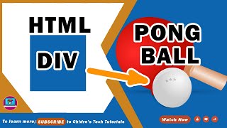 Convert HTML DIV into Pong Ball in jQuery  JavaScript  ChidresTechTutorials [upl. by Cato]