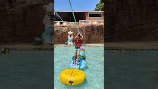 froggyland water sports challenge achievement summer vacation [upl. by Ahcim]