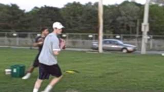 Quarterback Practice Drill Correct Technique For A 3 Step Drop Throws [upl. by Anilatak]