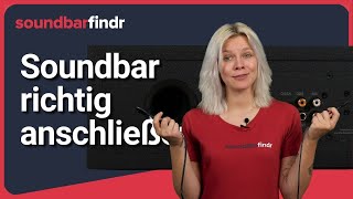 Soundbar an TV anschließen – Alle Anschlüsse erklärt [upl. by Akerdal]