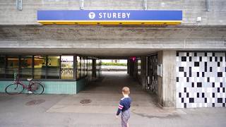 Sweden Stockholm Stureby subway station SMW elevator  going up [upl. by Kathryn]