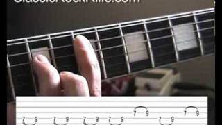 Black Sabbath  Paranoid  Intro  slow lesson [upl. by Bertilla141]