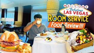 Las Vegas ROOM SERVICE Food Review Living on VENETIAN HOTEL ROOM SERVICE Food for 24 Hours [upl. by Newlin]