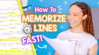 How to Memorize Lines for Acting Auditions Fast amp Easy Techniques [upl. by Assirral]