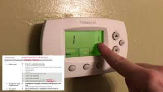 How to program a Honeywell FocusPro TH6000 series thermostat [upl. by Rossen]