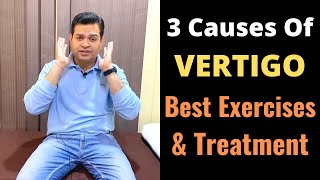 Vertigo Exercises 3 Causes of Vertigo BPPV Exercises Treatment of Vertigo Dizziness Treatment [upl. by Ssalguod270]