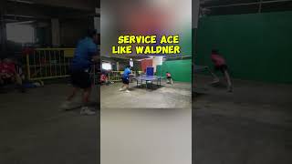 Service Ace JanOve Waldner Serve shorts tabletennis viralvideo [upl. by Anolla777]