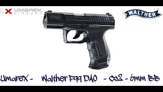 Umarex  Walther P99 DAO  CO2 NBB  Airsoft Pistool [upl. by Anattar]