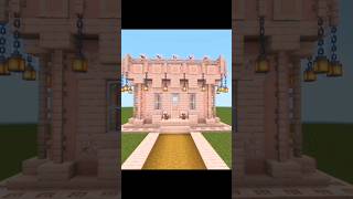 Beautiful pink house in Minecraft minecraft pink house minecraftpe [upl. by Ellemac]