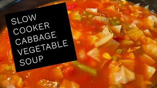 Cabbage Vegetable Soup  Slow Cooker [upl. by Udall934]