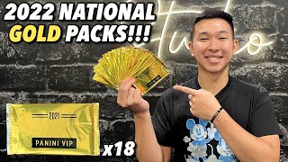 Opening 18 Panini VIP GOLD PACKS from the 2022 National Sports Collectors Convention 🔥 [upl. by Nylaf]