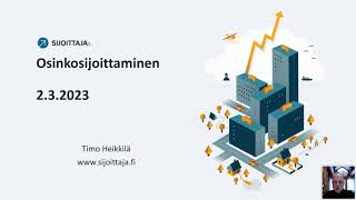 Osinkosijoittaminen ja parhaat osinkoosakkeet webinaari 232023 [upl. by Eatnoid]