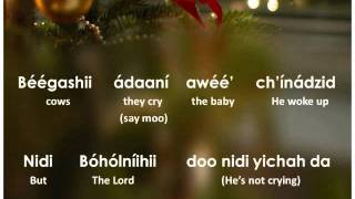 Away In A Manger Navajo Lyrics [upl. by Alf]