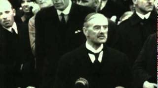 Neville Chamberlain returns from Germany with the Munich Agreement [upl. by Lena]