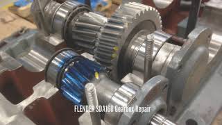 FLENDER SDA160 Gearbox Repair  GBS International [upl. by Aligna351]