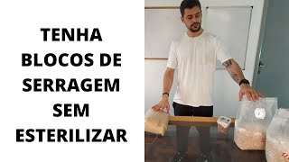 SUBSTRATO DE SERRAGEM para cultivo de cogumelos SEM ESTERILIZAÇÃO Pellets pasteurizados [upl. by Bueschel]