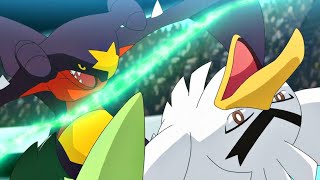 Sirfetchd vs Garchomp SUB  Ash vs Cynthia  Pokémon Journeys The Series [upl. by Eiznyl]