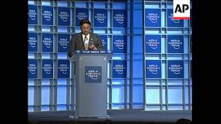 Musharraf comment Ashcroft Israeli FM at Davos summit [upl. by Petronella104]