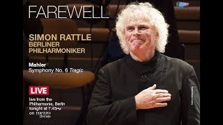 SIR SIMON RATTLEs farewell concert at the BERLIN PHILHARMONIE live on MEZZO LIVE HD [upl. by Adnek]