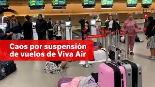 Viva Air caos en los aeropuertos colombianos por suspensión de vuelos  El Espectador [upl. by Biernat]