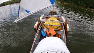 Building And Sailing A Sailing Canoe [upl. by Laehcar]