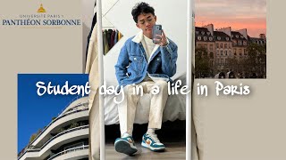 Student day in a life in ParisㅣChill vlogㅣSorbonne [upl. by Rammaj]