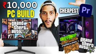 10000 Rs Cheapest ⚡ Best Budget Gaming PC Build 🔥 For 4k Gaming Editing Student Office Work [upl. by Etteniotna36]