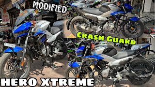 hero xtreme 125r modified  xtreme modified  xtreme 125 Crash Guard 😱 [upl. by Pederson]